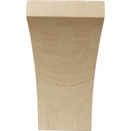 Ekena Millwork 3"W x 3 1/2"D x 6"H Small Lawson Wood Corbel, Rubberwood CORW03X03X06LWRW